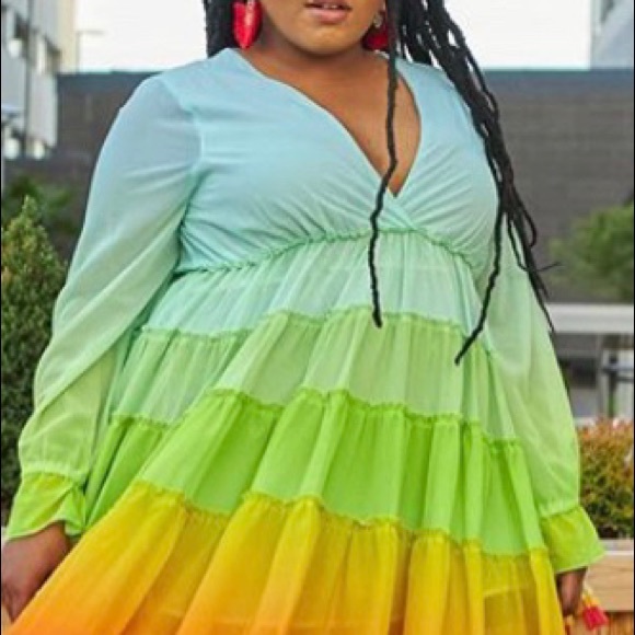 Rainbow Maxi dress - Picture 1 of 2